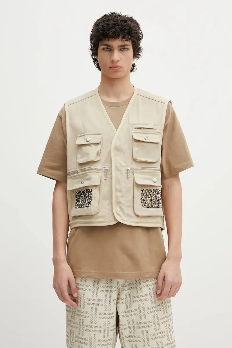 cotone senza maniche colore beige FF55OU0099OT.11