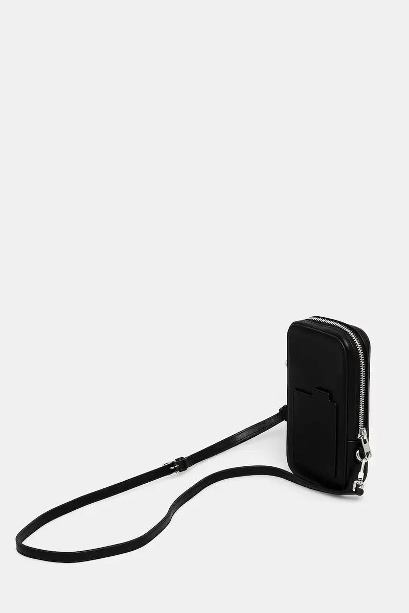 custodia per cellulare in pelle colore nero FF68PM808L40 miniatura 2