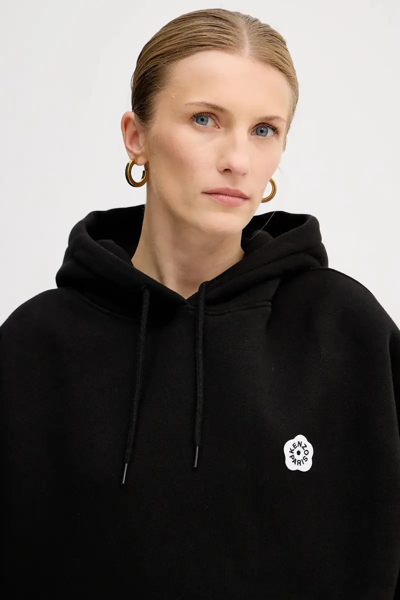 felpa in cotone Boke Flower 2.0 Nero miniatura 4