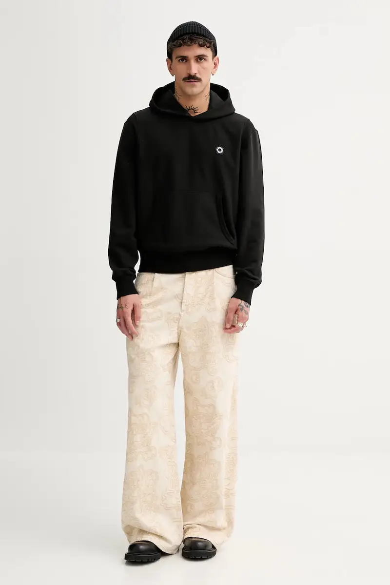 felpa in cotone Boke Flower 2.0 Nero miniatura 2