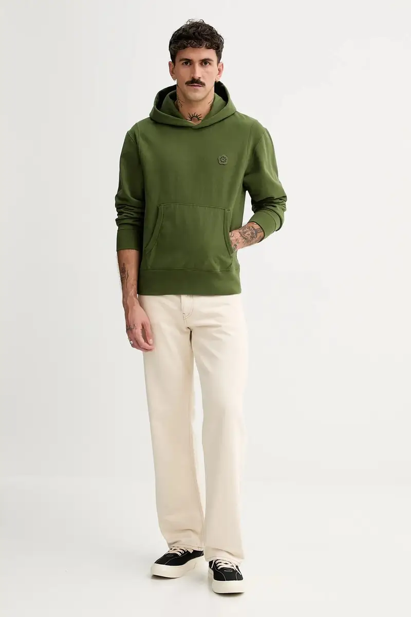 felpa in cotone Boke Flower 2.0 Verde miniatura 2