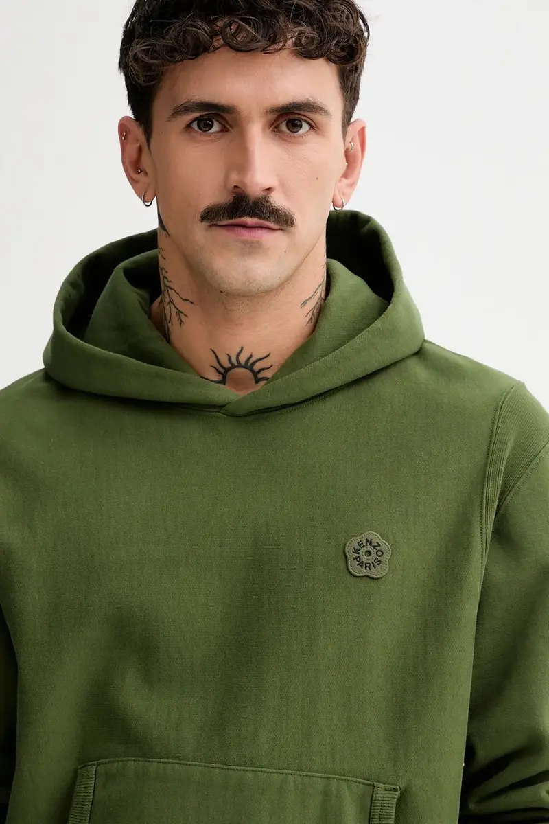 felpa in cotone Boke Flower 2.0 Verde miniatura 4