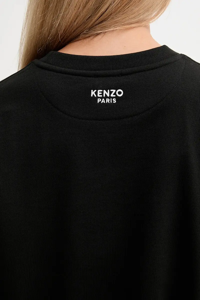 felpa in cotone donna colore nero FF62SW2564MF miniatura 5