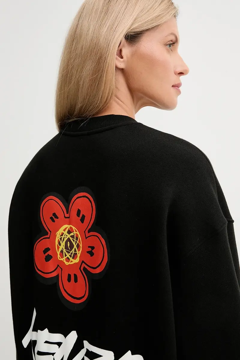 felpa in cotone Kenzo x Futura donna colore nero FF62SW4504MB miniatura 4