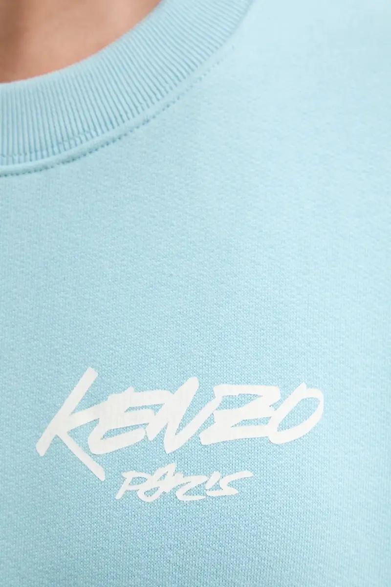 felpa in cotone Kenzo x Futura donna colore turchese FF62SW4504MB miniatura 5