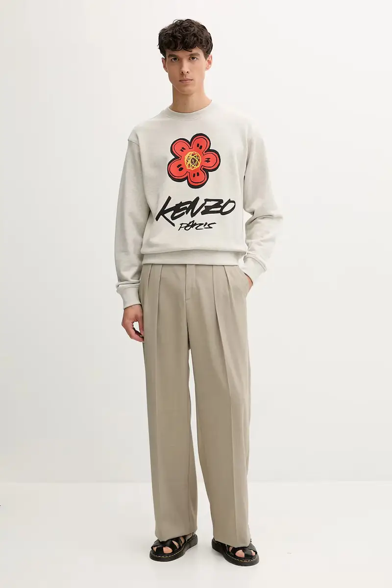 felpa in cotone Kenzo x Futura uomo colore grigio FF65SW2524MC miniatura 2