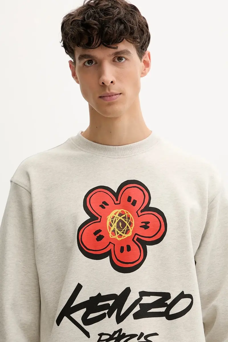 felpa in cotone Kenzo x Futura uomo colore grigio FF65SW2524MC miniatura 4