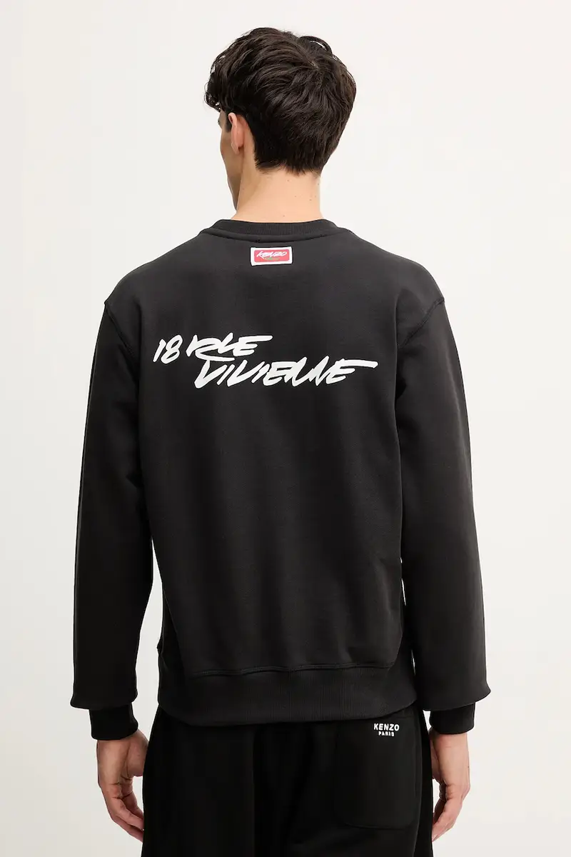 felpa in cotone Kenzo x Futura uomo colore nero FF65SW2524MC miniatura 3