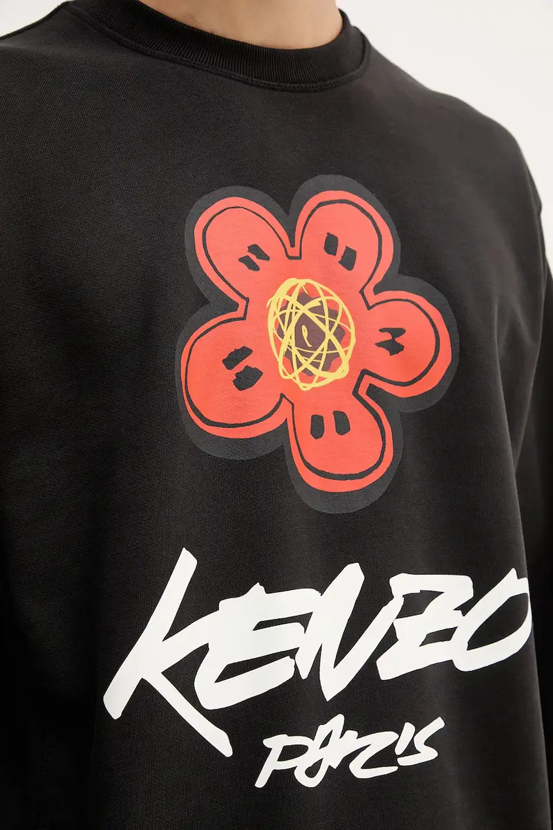 felpa in cotone Kenzo x Futura uomo colore nero FF65SW2524MC miniatura 5