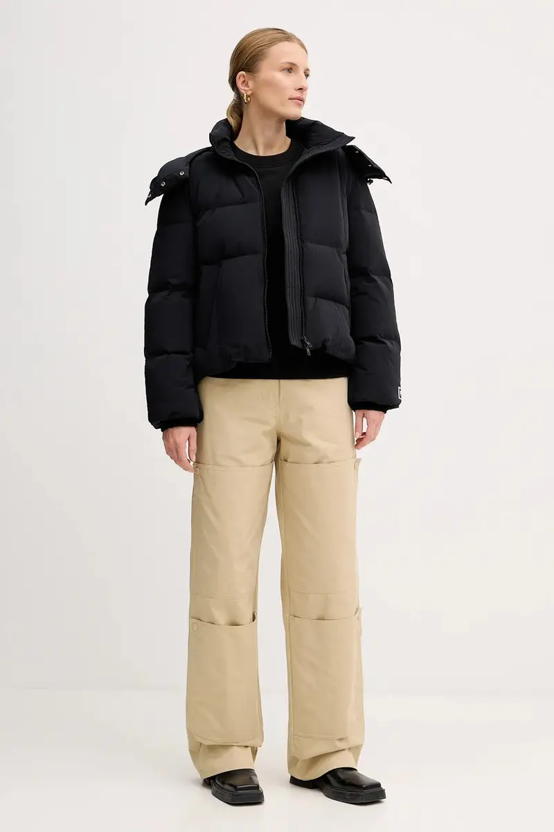 felpa in cotone Nero miniatura 2