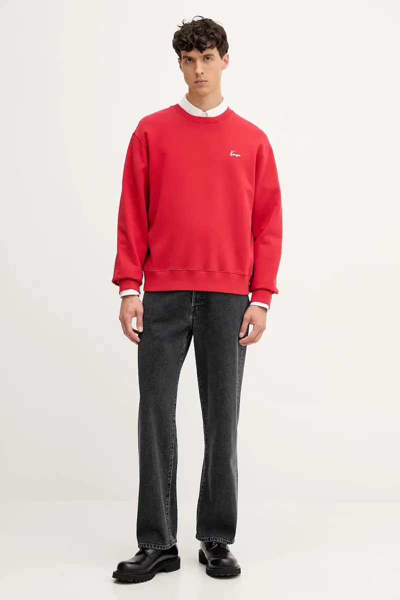 felpa in cotone uomo colore rosso FF65SW2594MF miniatura 2