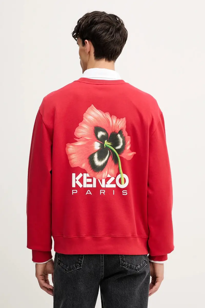 felpa in cotone uomo colore rosso FF65SW2594MF miniatura 3