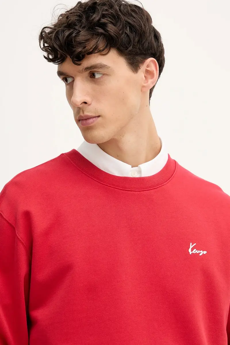 felpa in cotone uomo colore rosso FF65SW2594MF miniatura 4