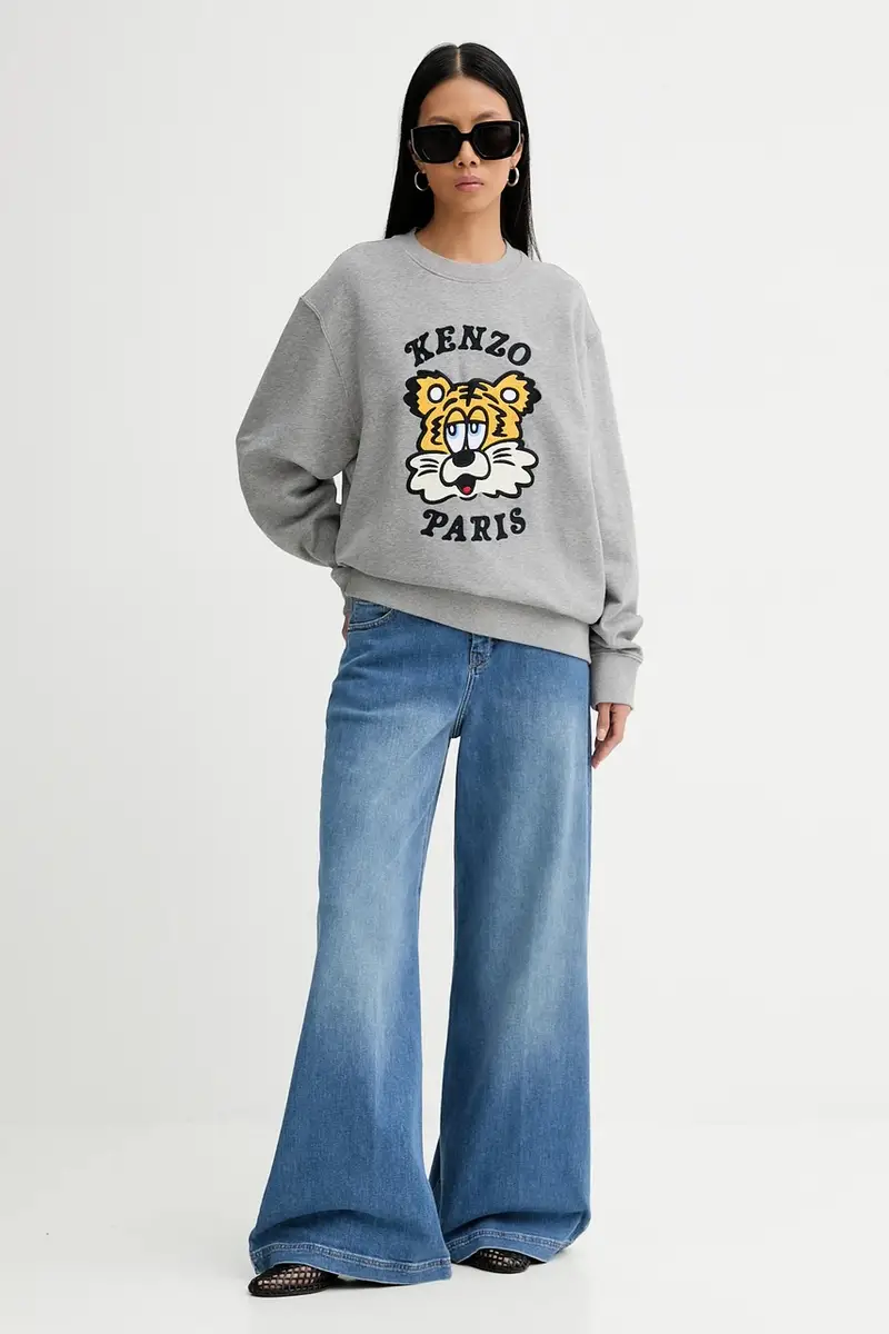 felpa in cotone x Verdy Grigio miniatura 3