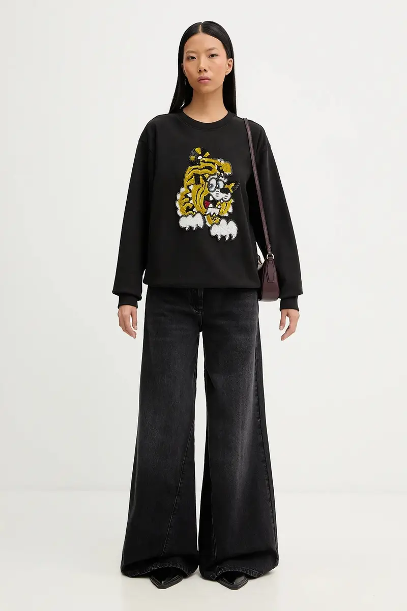 felpa in cotone x Verdy Nero miniatura 3