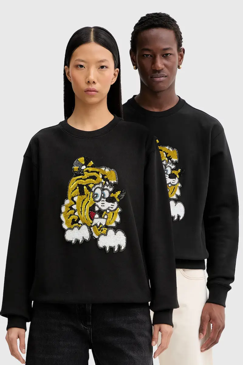 felpa in cotone x Verdy Nero