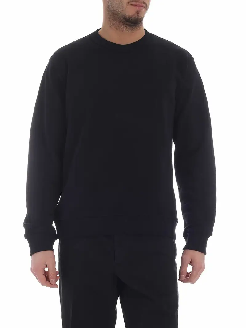 Felpa nera logo Kenzo Paris sul retro Nero