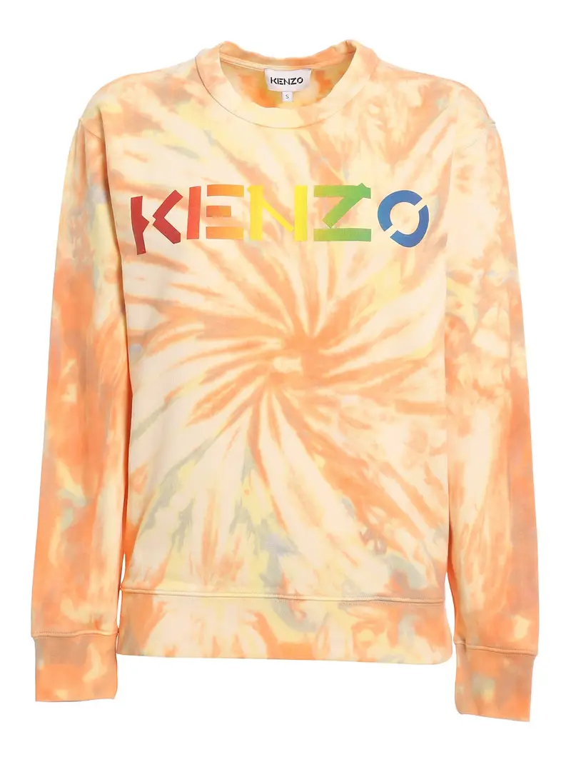 Felpa tie-dye Arancione