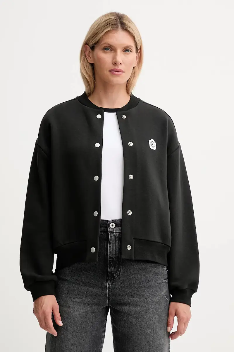 giacca bomber colore nero FF62BL5514MK