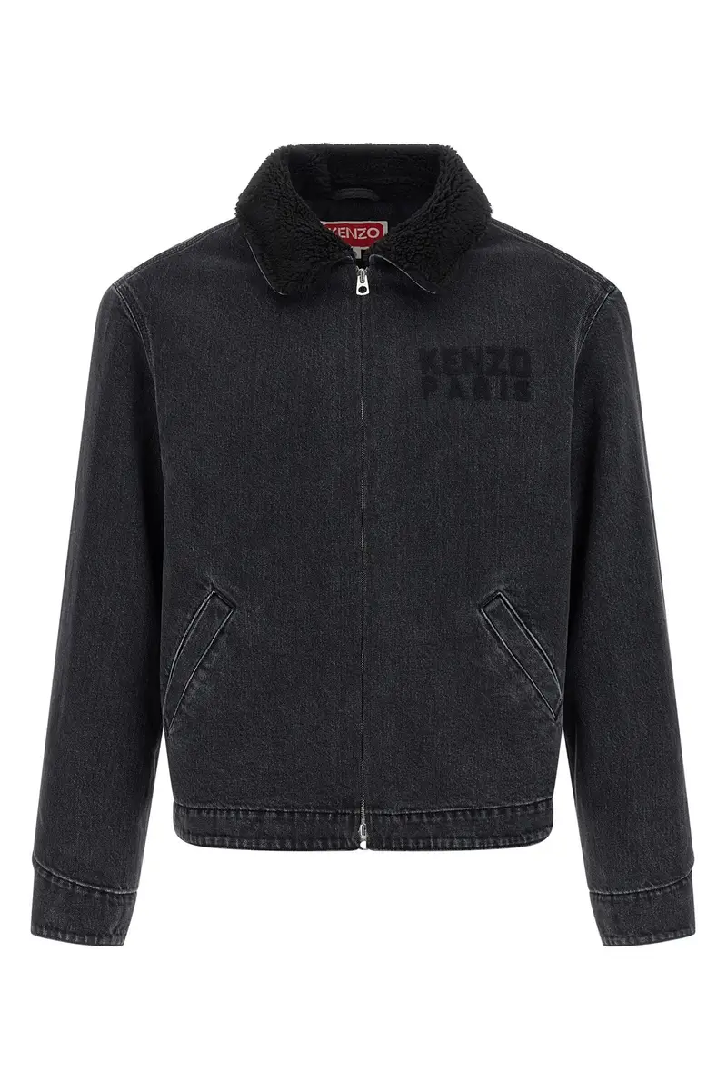 Giacca Denim 'Kenzo Happy Tiger' Nero