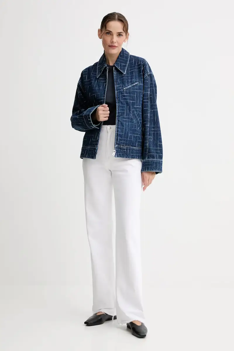 giacca di jeans colore blu FF62DV2566V3 miniatura 2