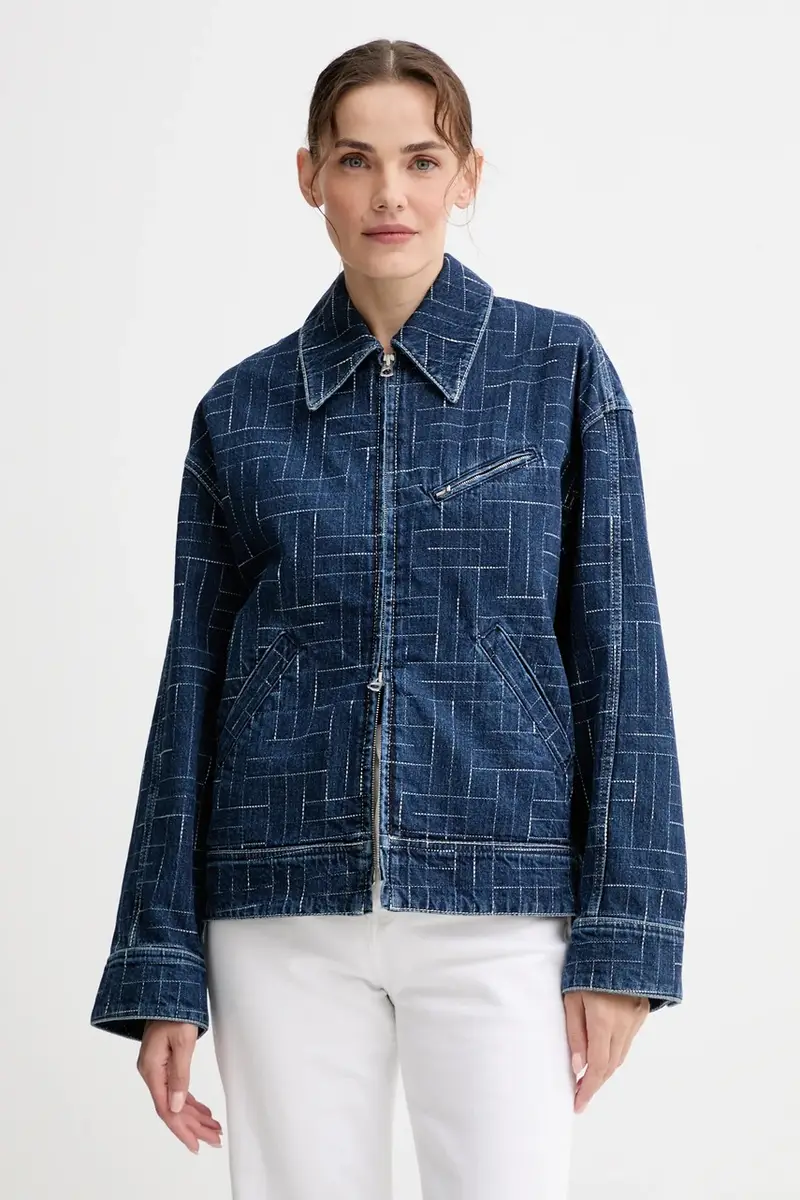 giacca di jeans colore blu FF62DV2566V3 miniatura 4