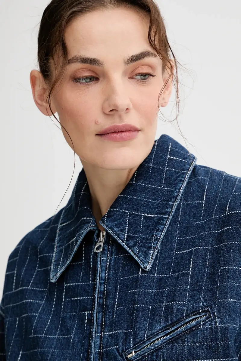 giacca di jeans colore blu FF62DV2566V3 miniatura 5