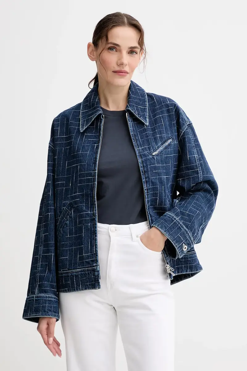 giacca di jeans colore blu FF62DV2566V3