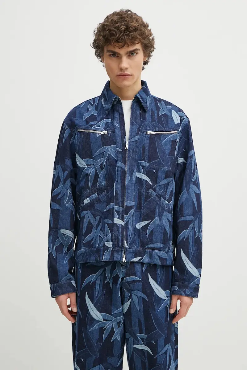 giacca di jeans colore blu navy FF55DV3106P1.DM