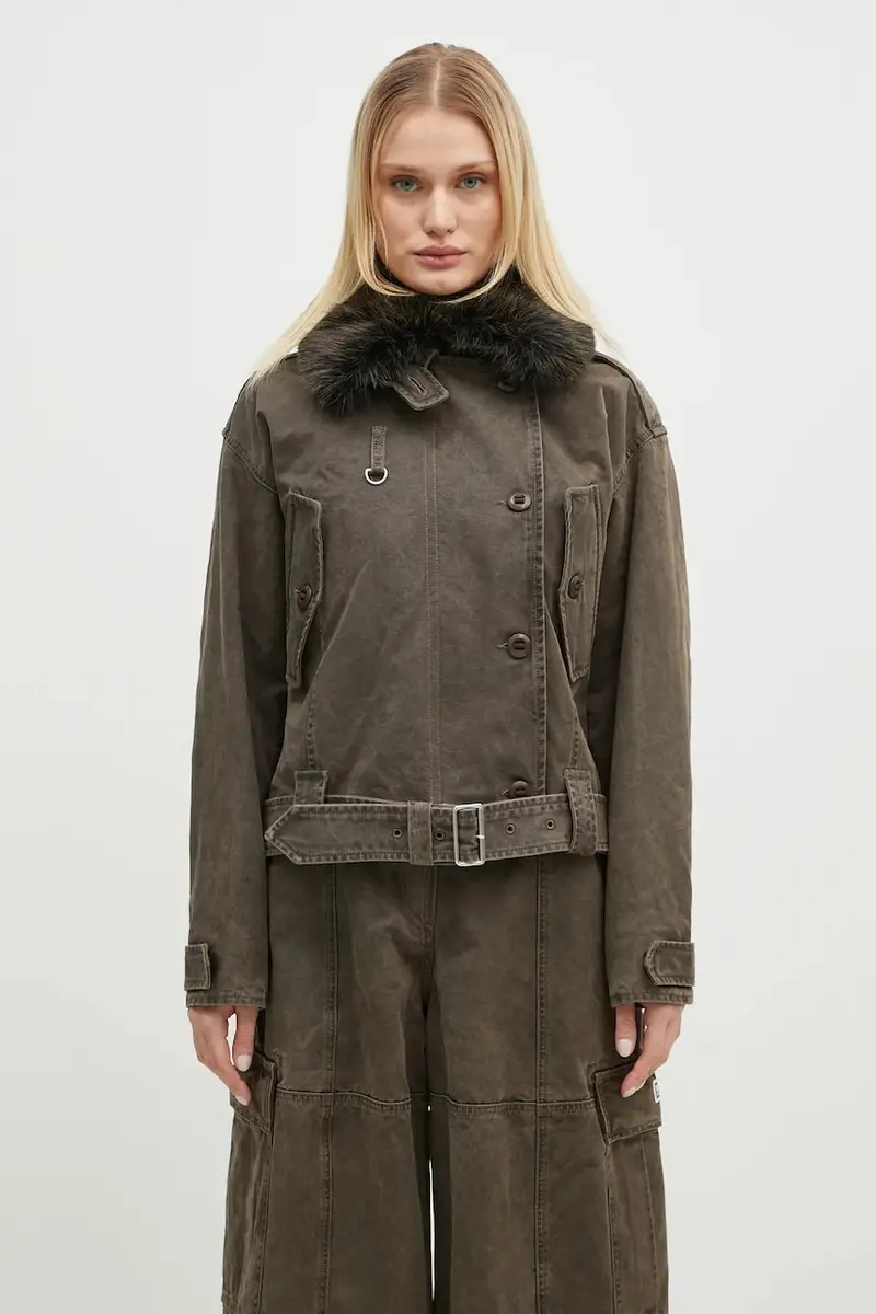 giacca Dyed Canvas Comber donna colore marrone FE62OU2129GK.92