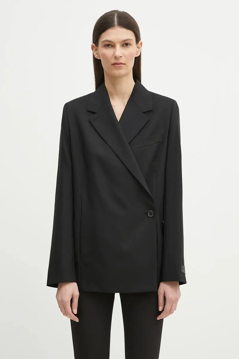 giacca in lana colore nero FF52VE2589RA.99