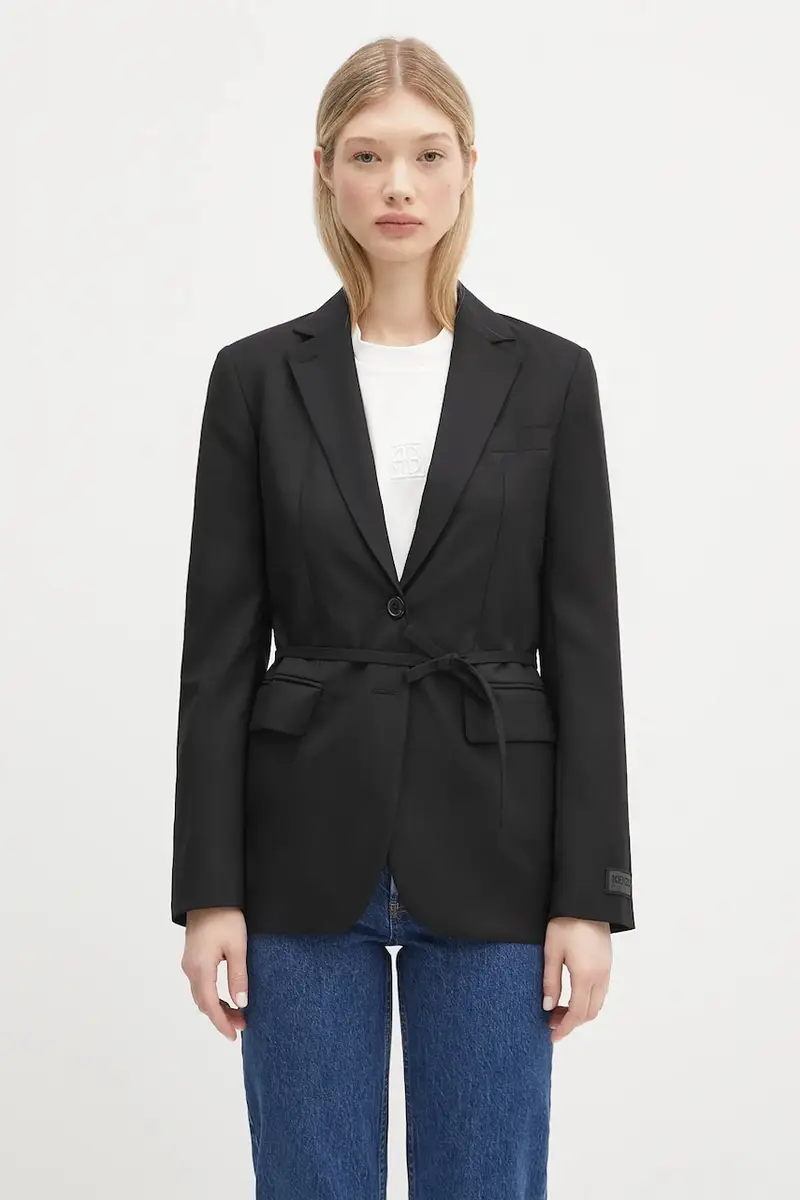 giacca in lana colore nero FF52VE2619RA.99