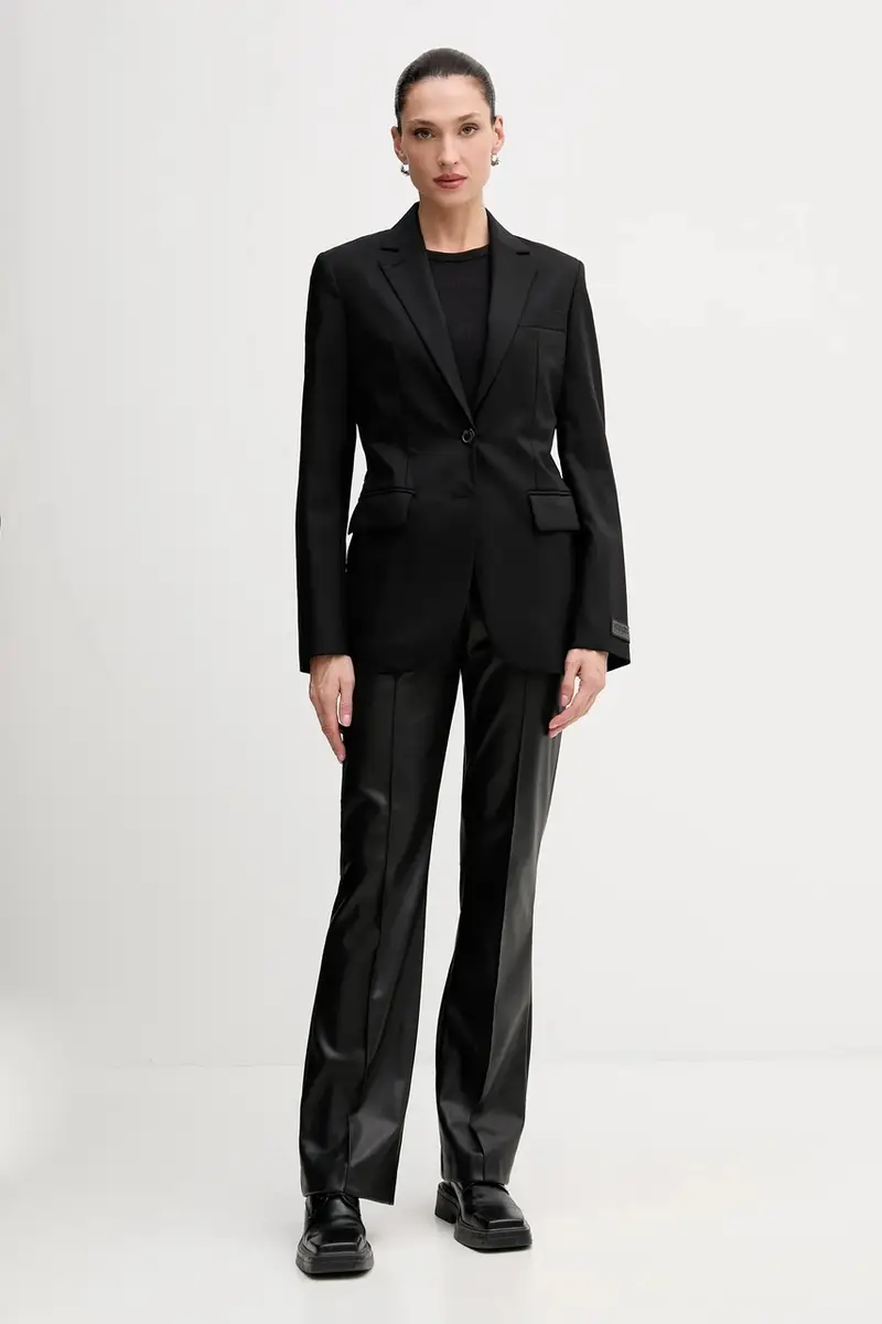 giacca in lana colore nero FF52VE2619RA.99 miniatura 2