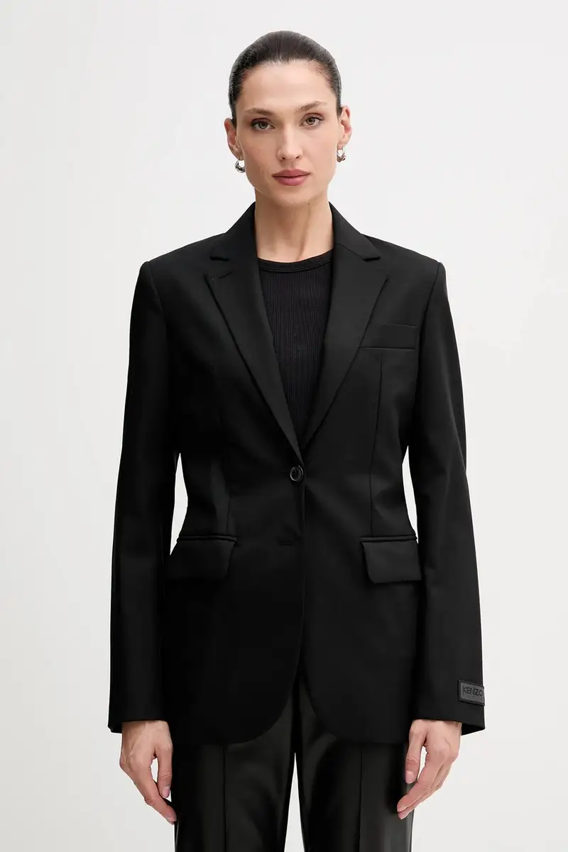 giacca in lana colore nero FF52VE2619RA.99 miniatura 4