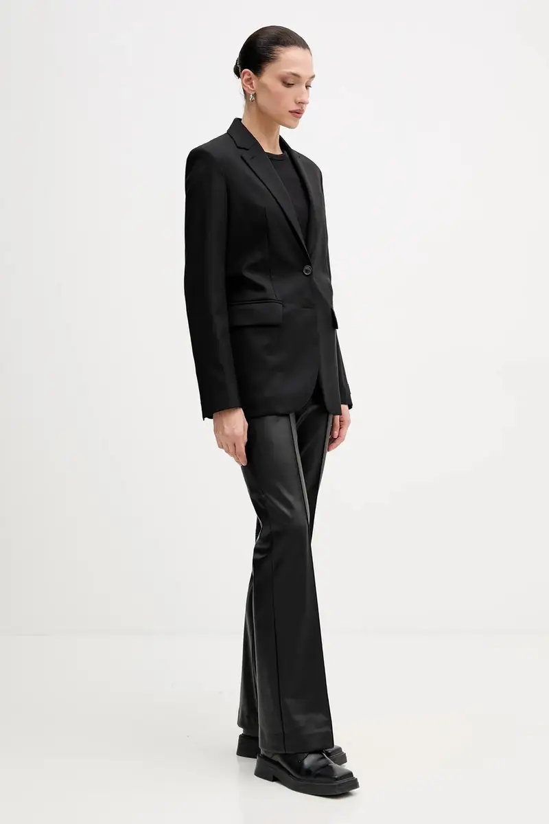 giacca in lana colore nero FF52VE2619RA.99 miniatura 5