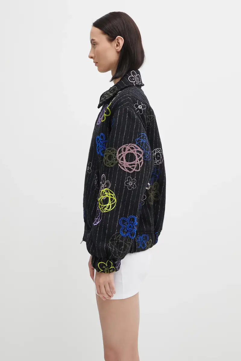 giacca in lana Futura Bomber colore nero FF62BL2409GM miniatura 2