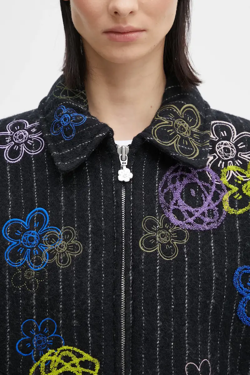 giacca in lana Futura Bomber colore nero FF62BL2409GM miniatura 4