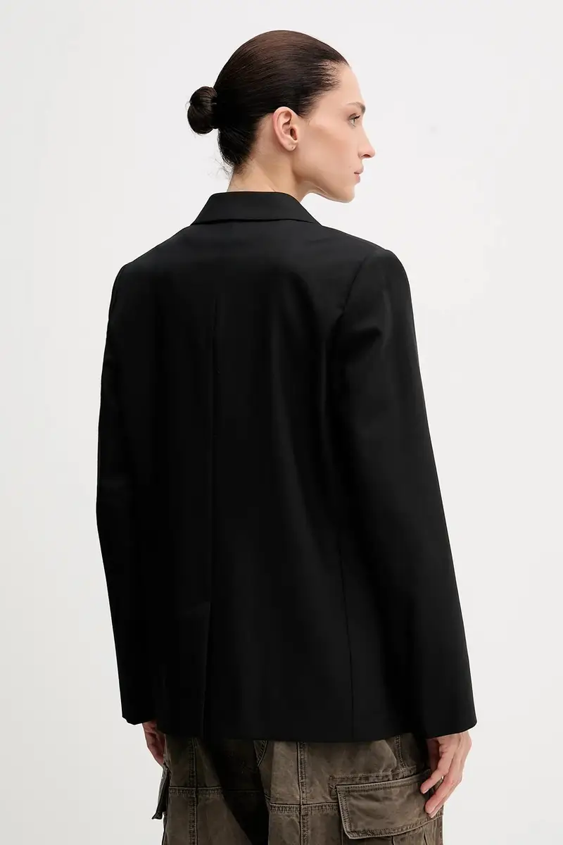 giacca in lana Nero miniatura 3