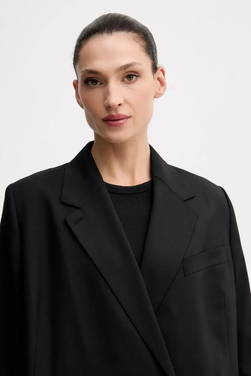 giacca in lana Nero miniatura 4