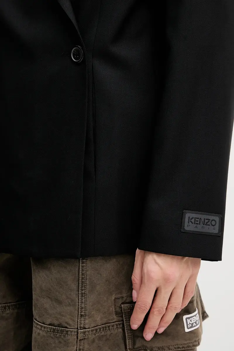 giacca in lana Nero miniatura 5