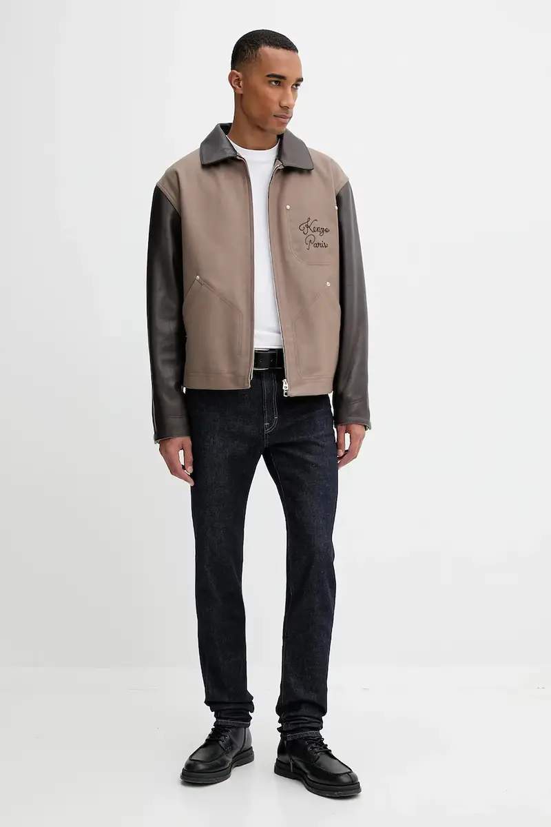 giacca in misto lana Marrone miniatura 2