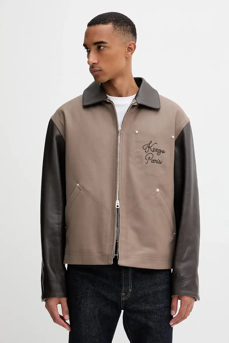 giacca in misto lana Marrone