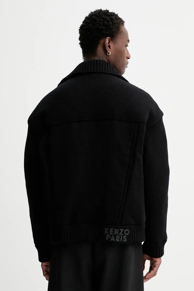 giacca Knitted Down Jacket Nero miniatura 3