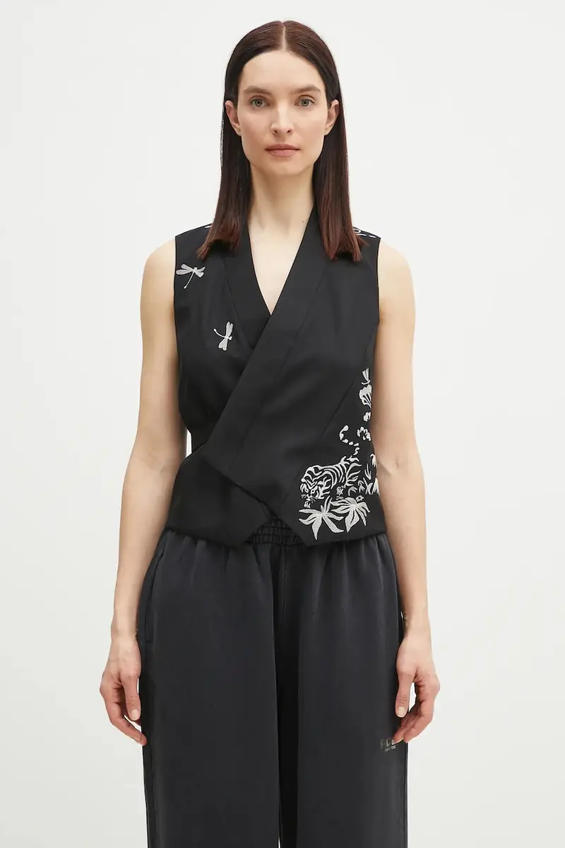 gilè in lana colore nero FF52GI0109RA.99