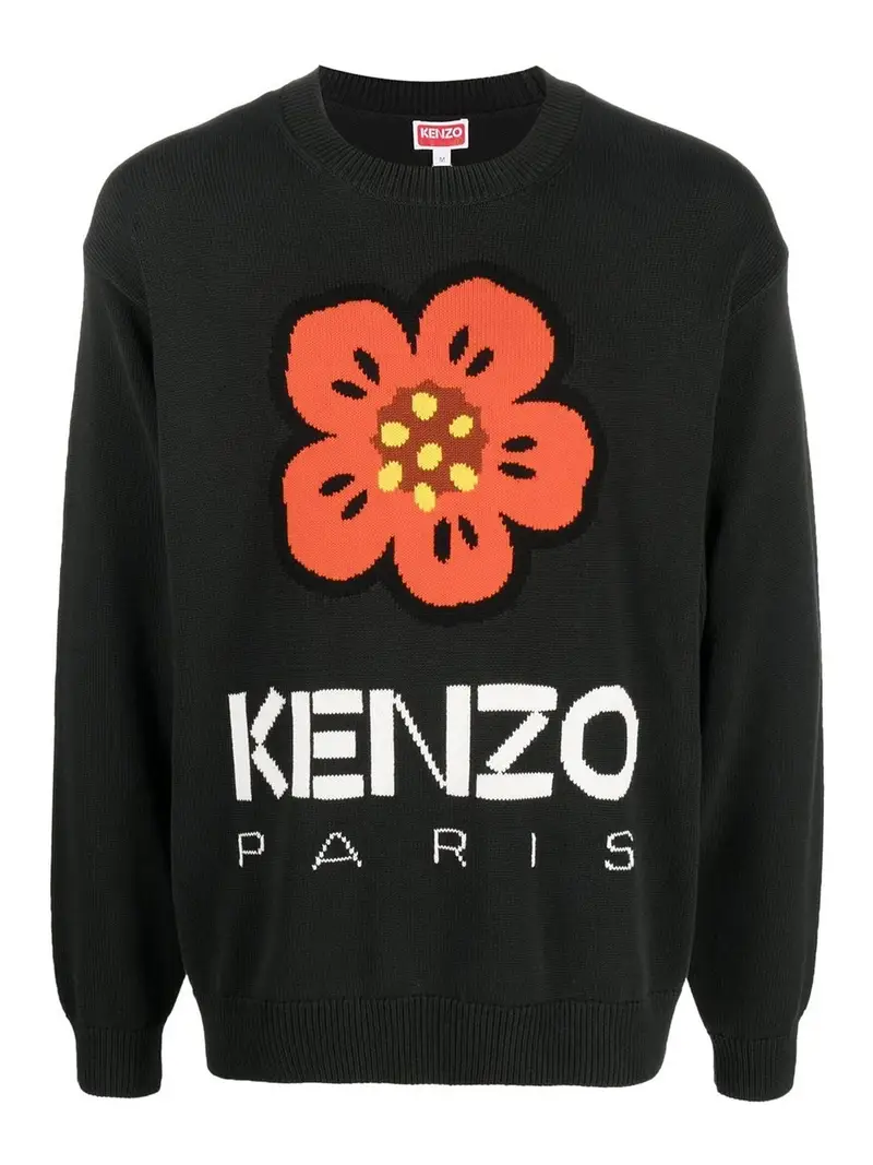 Girocollo a fiori Boke Nero