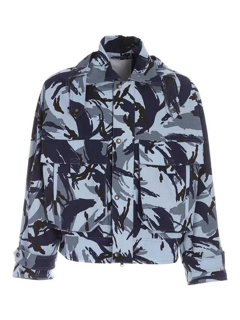 Giubbotto Tropic Camo blu