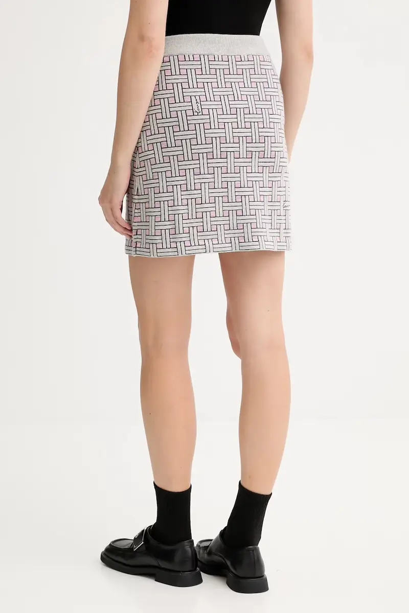 gonna con lana colore grigio FF62JU6013CQ miniatura 3