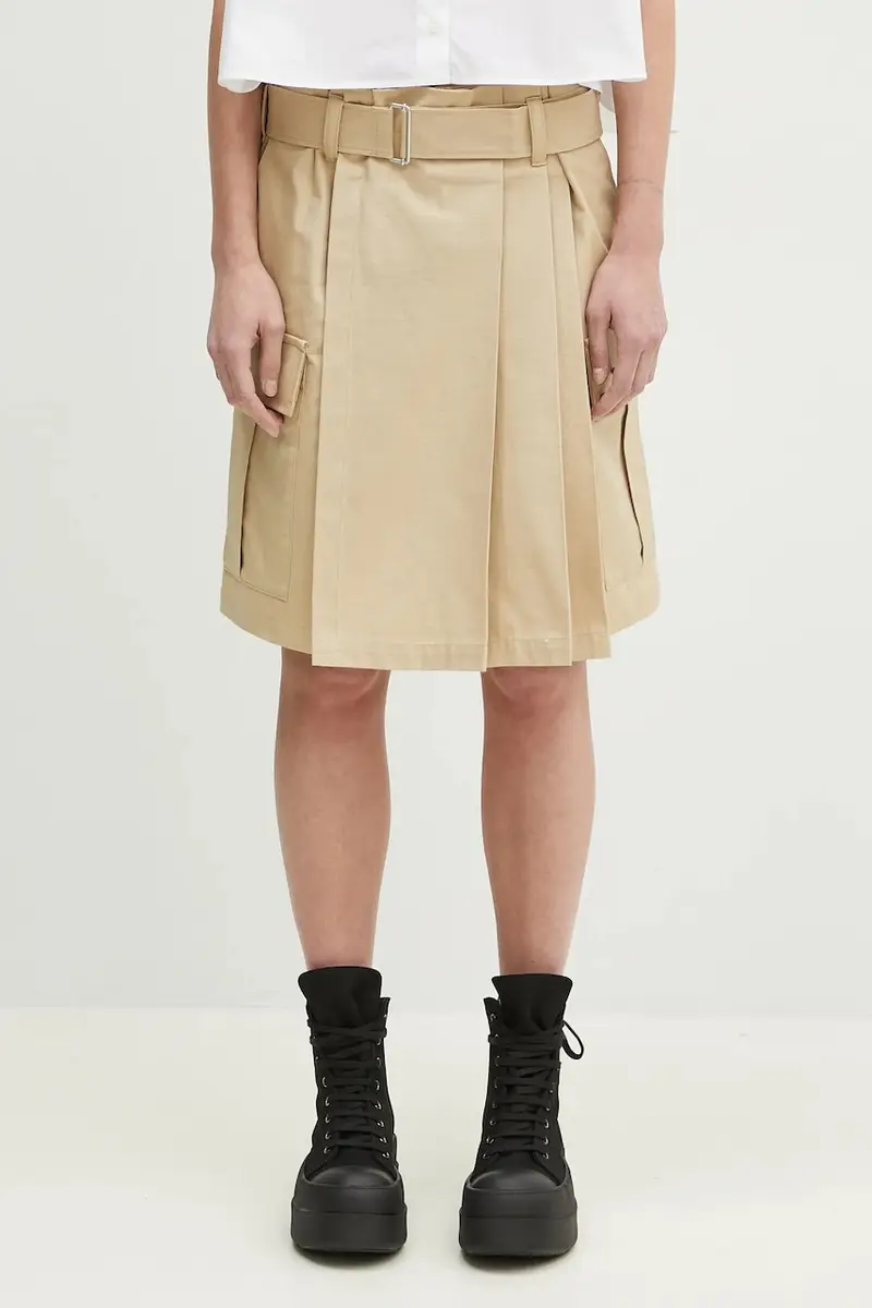 gonna in cotone colore beige FF52JU2989DL.11