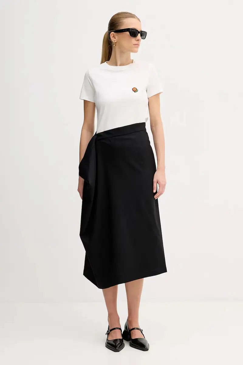 gonna in lana Nero miniatura 2