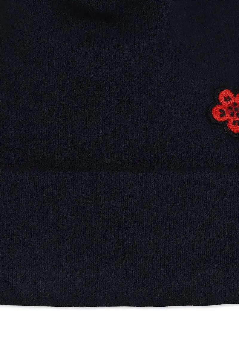 beretto con aggiunta di lana bambino/a colore blu navy K61215 miniatura 3